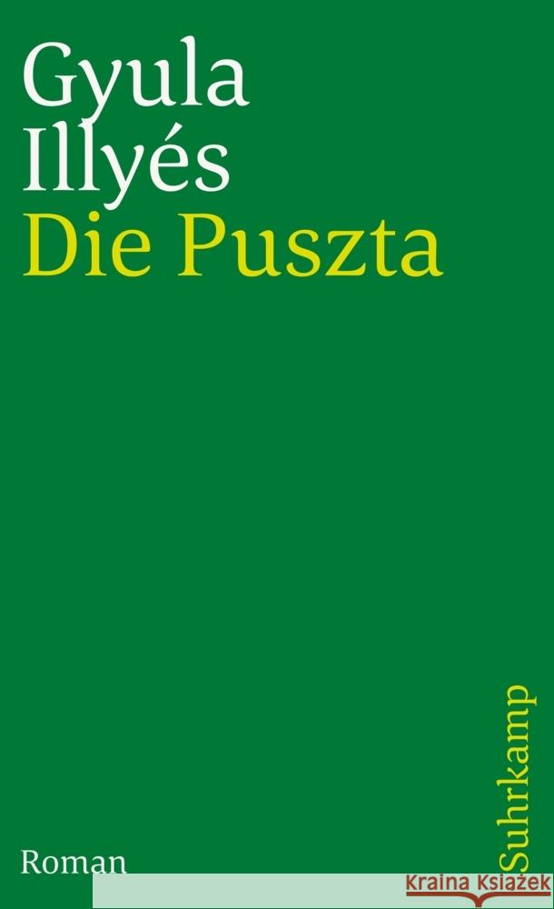 Die Puszta Illyés, Gyula 9783518395547 Suhrkamp - książka