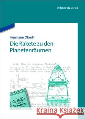 Die Rakete Zu Den Planetenräumen Hermann Oberth 9783486741872 Walter de Gruyter - książka