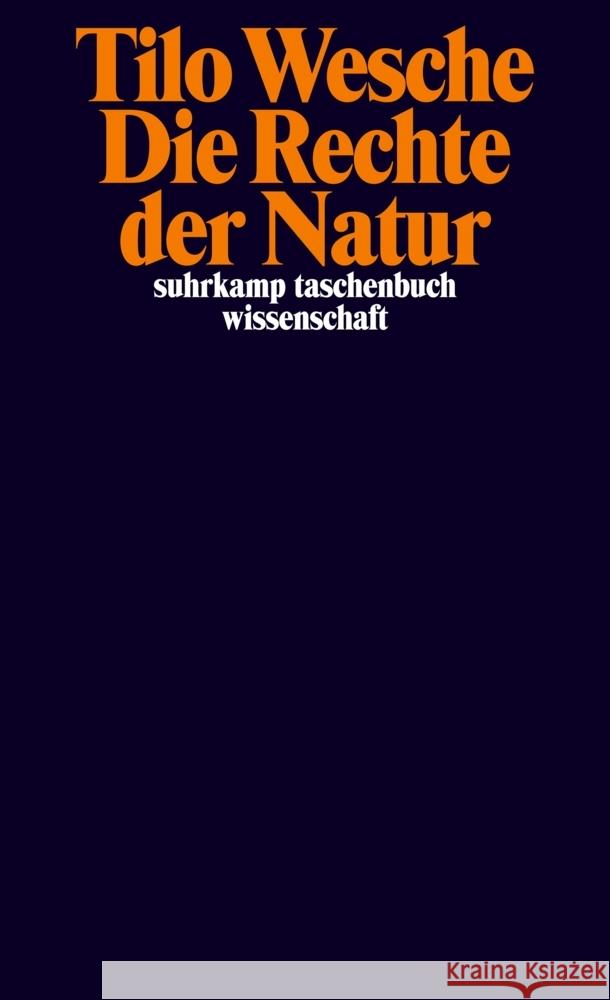 Die Rechte der Natur Wesche, Tilo 9783518300145 Suhrkamp - książka