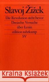 Die Revolution steht bevor Zizek, Slavoj 9783518122983 Suhrkamp - książka