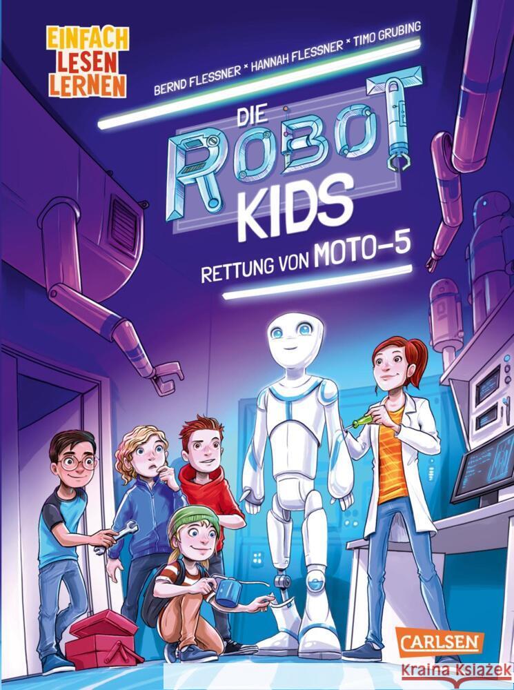 Die Robot-Kids: Rettung von Moto-5 Flessner, Bernd, Fleßner, Hannah 9783551690203 Carlsen - książka