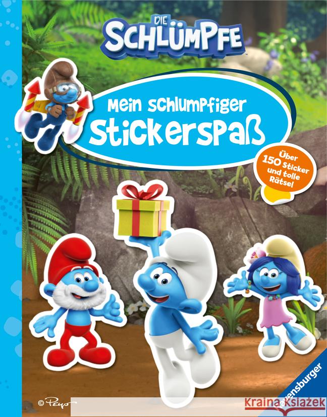 Die Schlümpfe: Mein schlumpfiger Stickerspaß Hahn, Stefanie 9783473497249 Ravensburger Verlag - książka