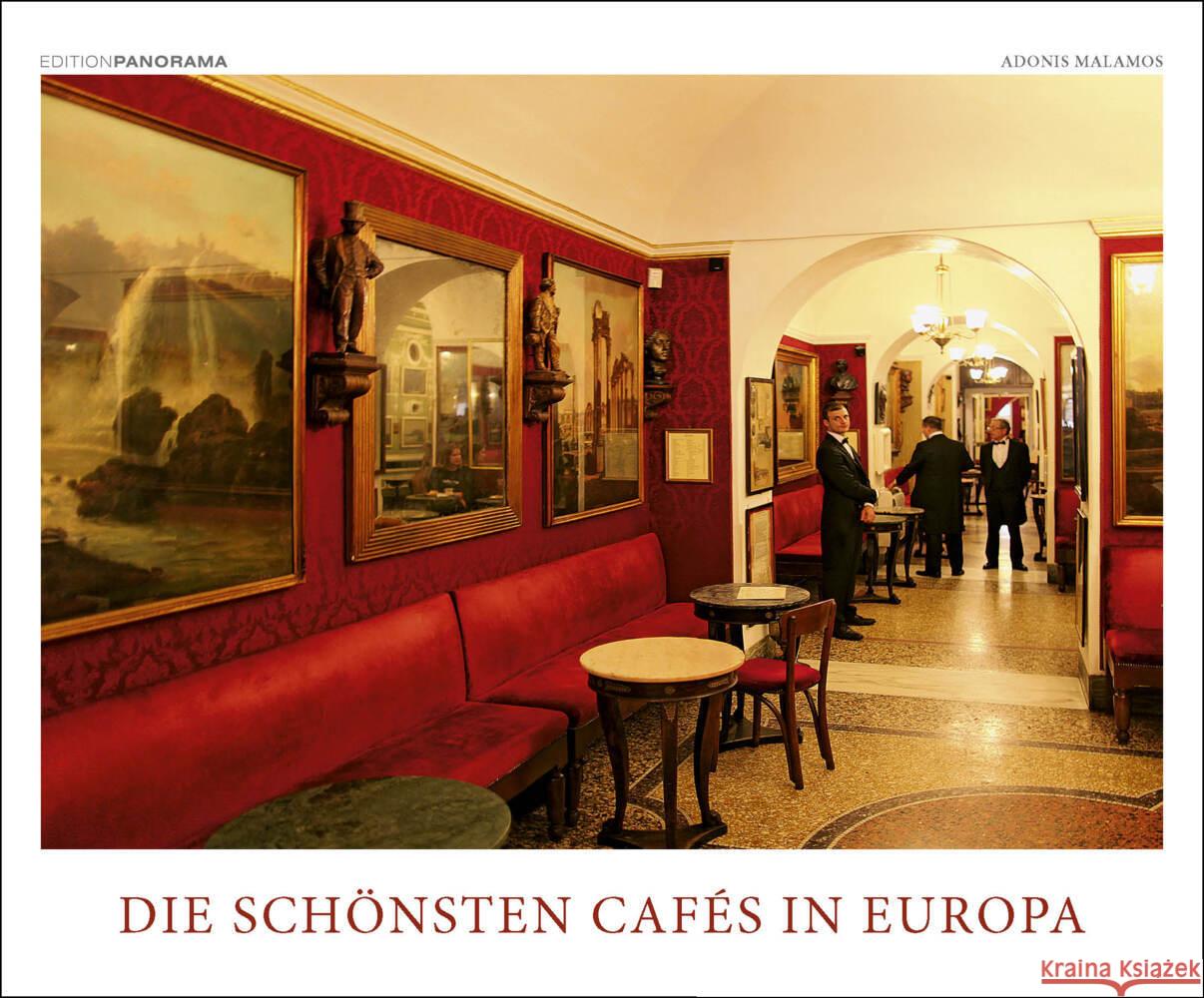 Die schönsten Cafés in Europa Malamos, Adonis 9783898236324 Edition Panorama - książka