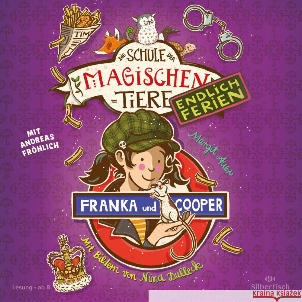 Die Schule der magischen Tiere - Endlich Ferien 8: Franka und Cooper, 2 Audio-CD Auer, Margit 9783745604375 Silberfisch - książka