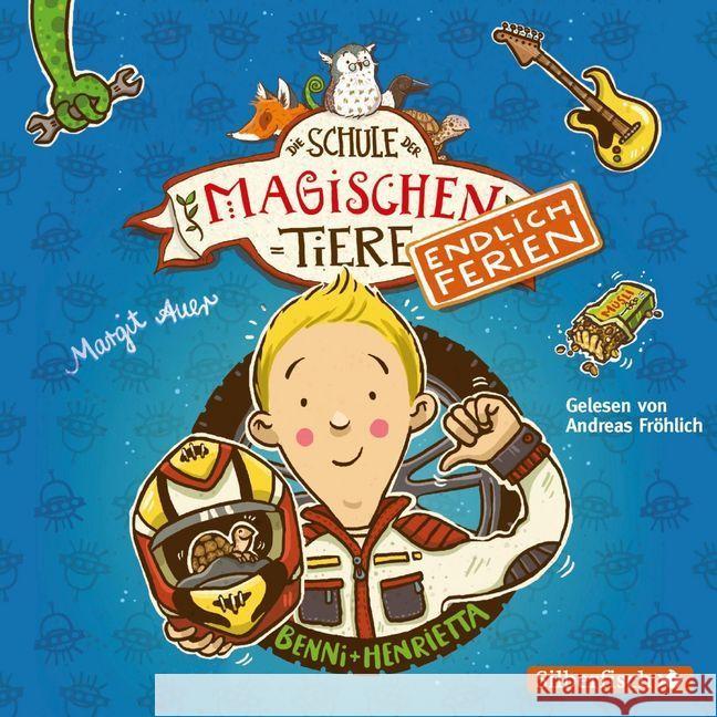 Die Schule der Magischen Tiere - Endlich Ferien - Benni und Henrietta, 2 Audio-CD : 2 CDs, Lesung. CD Standard Audio Format. Gekürzte Ausgabe Auer, Margit 9783745601596 Silberfisch - książka