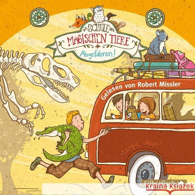 Die Schule der magischen Tiere, Abgefahren!, 2 Audio-CDs Auer, Margit 9783867425384 Silberfisch - książka