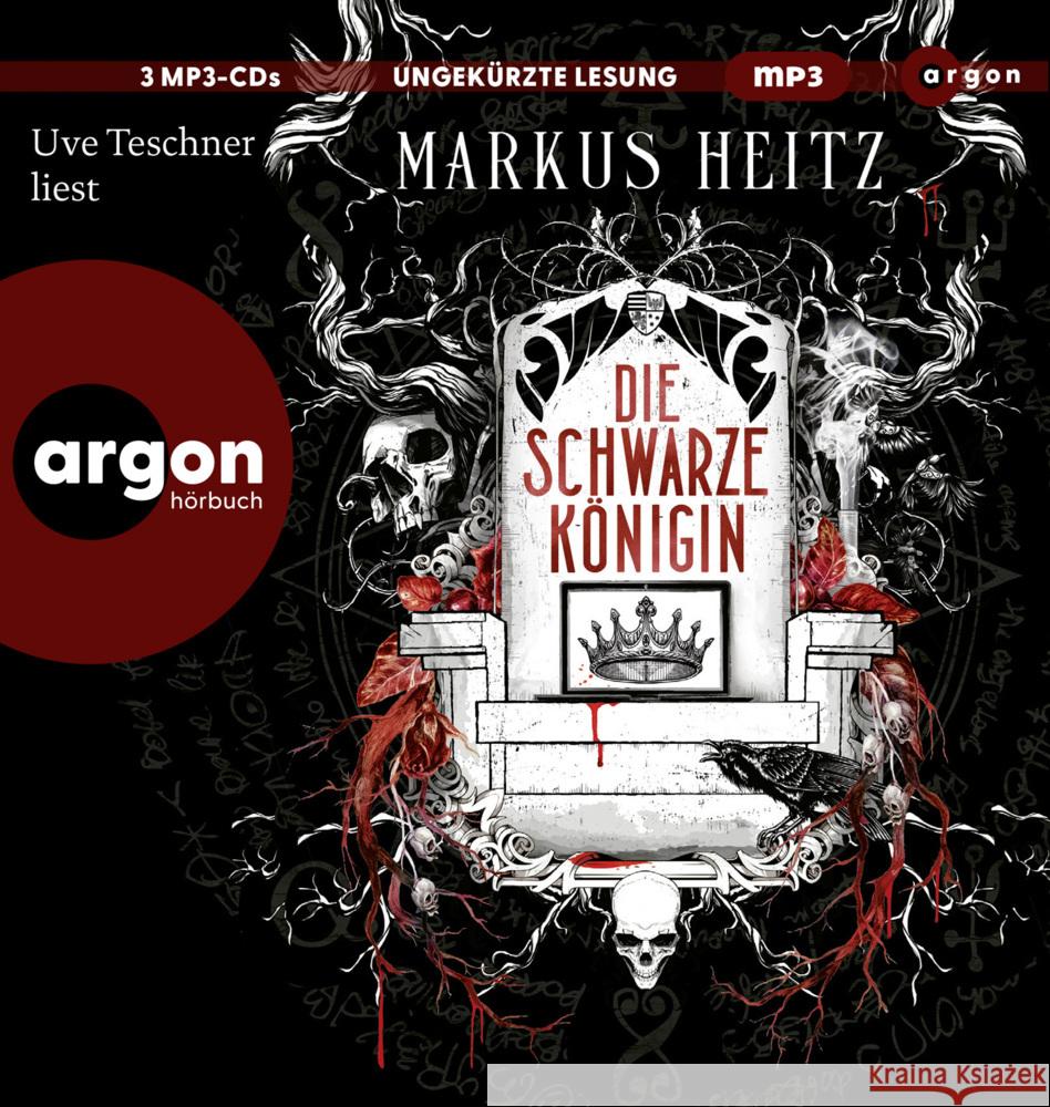 Die Schwarze Königin, 3 Audio-CD, 3 MP3 Heitz, Markus 9783839820629 Argon Verlag - książka