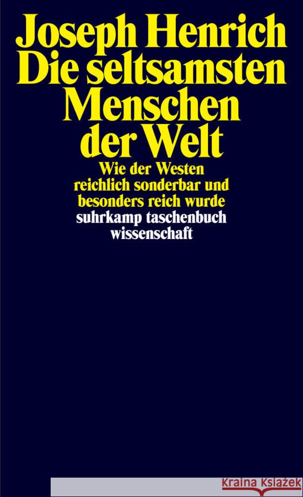 Die seltsamsten Menschen der Welt Henrich, Joseph 9783518300718 Suhrkamp - książka