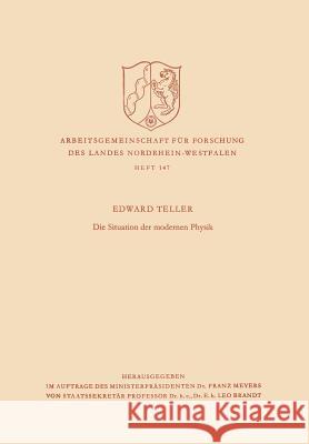Die Situation Der Modernen Physik Edward Teller 9783663003182 Vs Verlag Fur Sozialwissenschaften - książka