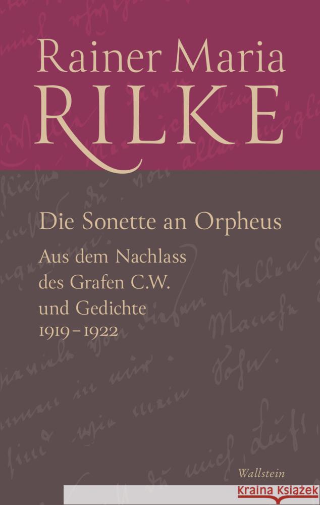 Die Sonette an Orpheus Rilke, Rainer Maria 9783835359000 Wallstein - książka