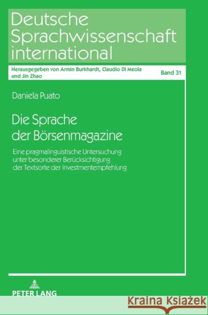 Die Sprache Der Boersenmagazine: Eine Pragmalinguistische Untersuchung Unter Besonderer Beruecksichtigung Der Textsorte Der Investmentempfehlung Di Meola, Claudio 9783631794449 Peter Lang (JL) - książka