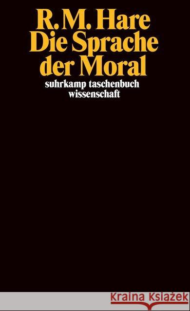 Die Sprache der Moral Hare, Richard M. 9783518280126 Suhrkamp - książka