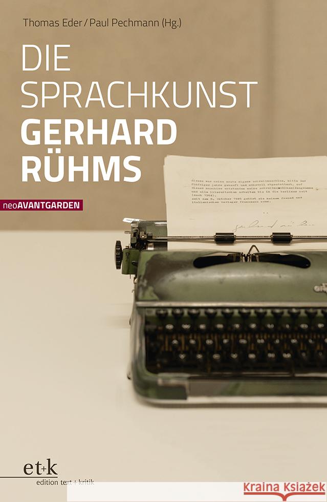 Die Sprachkunst Gerhard Rühms  9783967074925 Edition Text und Kritik - książka