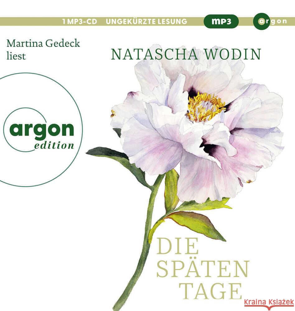 Die späten Tage, 1 Audio-CD, 1 MP3 Wodin, Natascha 9783839821855 Argon Verlag - książka