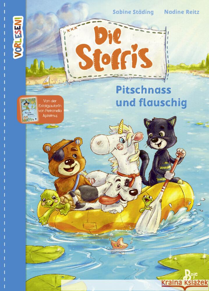 Die Stoffis - Pitschnass und flauschig (Band 3) Städing, Sabine 9783414826848 Boje Verlag - książka
