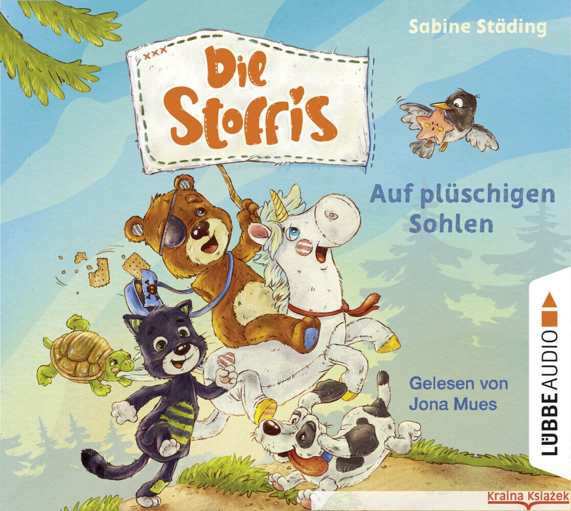 Die Stoffis - Auf plüschigen Sohlen, 2 Audio-CD Städing, Sabine 9783785783559 Bastei Lübbe - książka