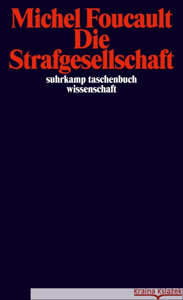 Die Strafgesellschaft Foucault, Michel 9783518299364 Suhrkamp - książka