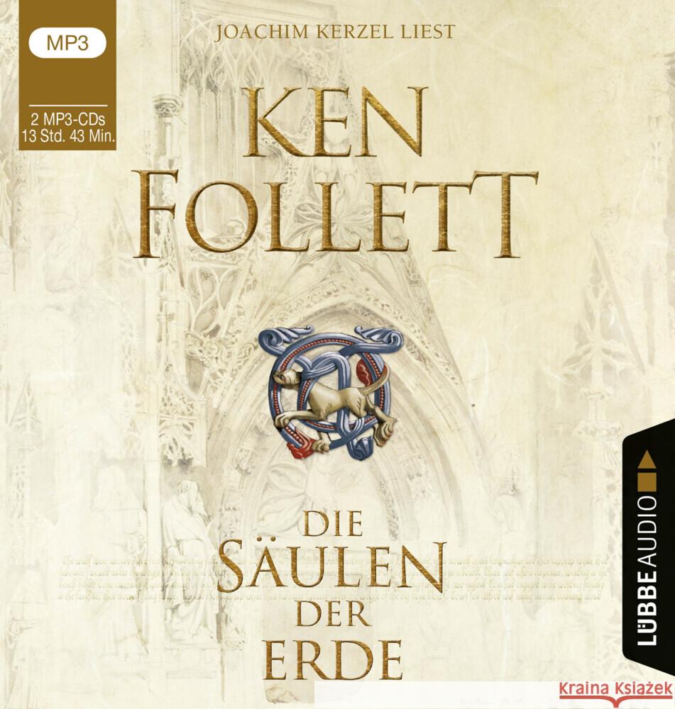 Die Säulen der Erde, 2 Audio-CD, 2 MP3 Follett, Ken 9783785783443 Bastei Lübbe - książka