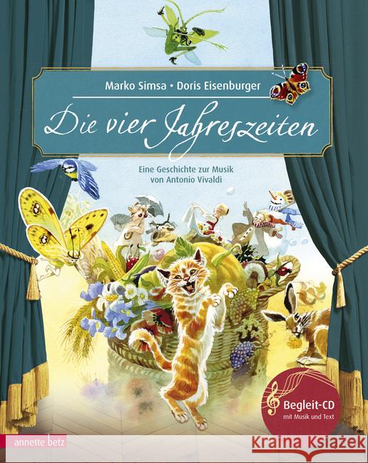 Die vier Jahreszeiten, m. Audio-CD : Eine Geschichte zur Musik von Antonio Vivaldi Simsa, Marko 9783219117431 Betz, Wien - książka