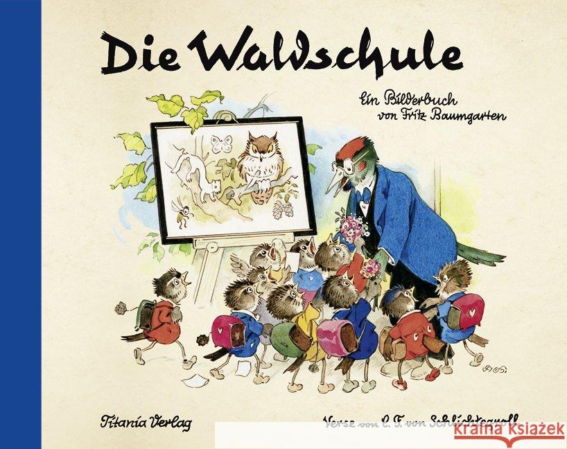 Die Waldschule : Ein Bilderbuch Baumgarten, Fritz 9783864724060 Titania-Verlag - książka