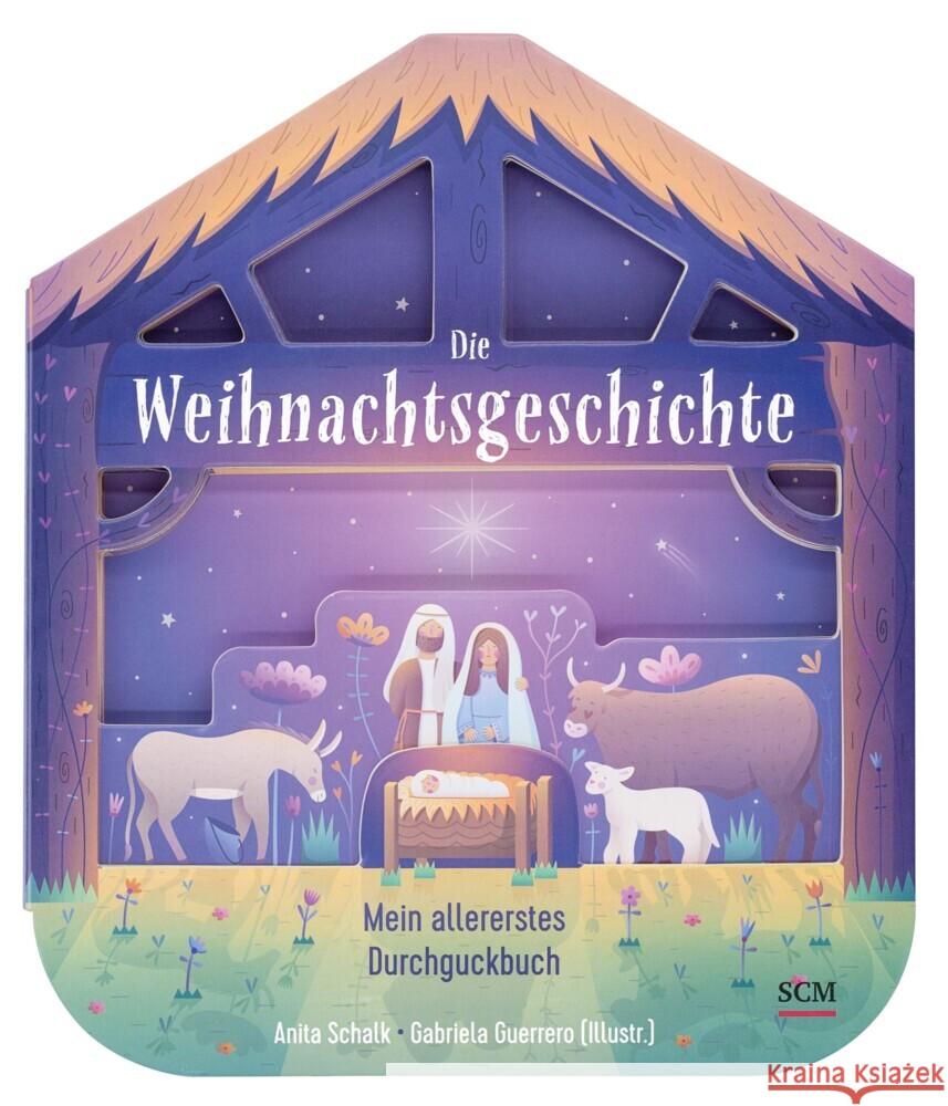 Die Weihnachtsgeschichte - Mein allererstes Durchguckbuch Schalk, Anita 9783417289398 SCM R. Brockhaus - książka