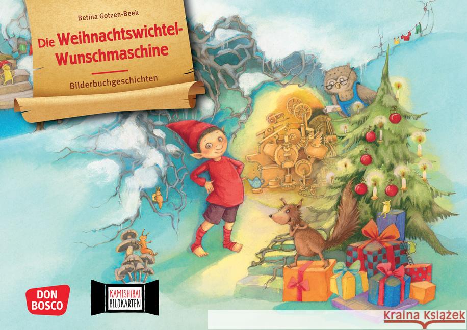 Die Weihnachtswichtel-Wunschmaschine. Kamishibai Bildkartenset Gotzen-Beek, Betina 4260694921937 Don Bosco Medien - książka