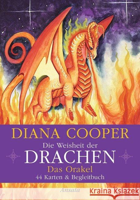 Die Weisheit der Drachen - Das Orakel, m. Orakelkarten : 44 Karten & Begleitbuch Cooper, Diana 4250939400013 Ansata - książka