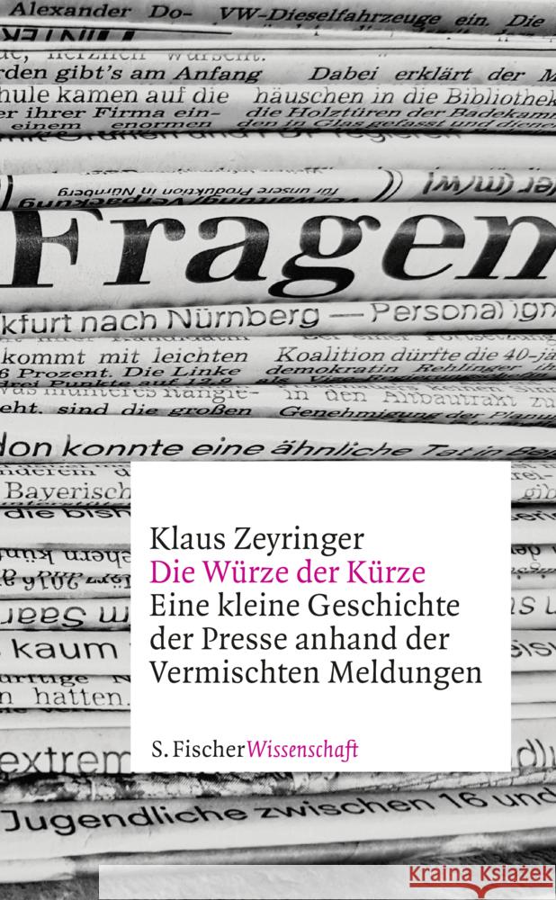 Die Würze der Kürze Zeyringer, Klaus 9783103971200 S. Fischer Verlag GmbH - książka