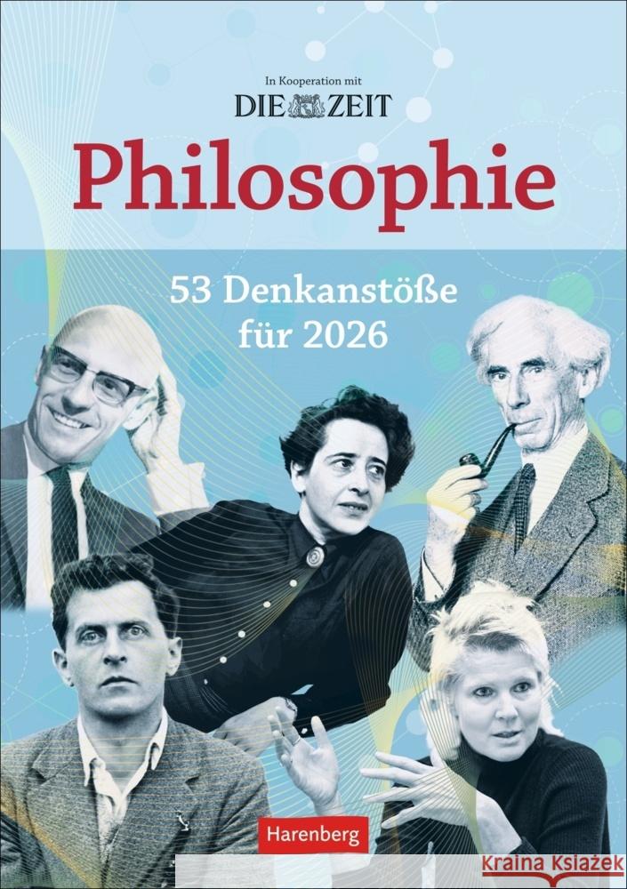 DIE ZEIT Philosophie Wochen-Kulturkalender 2026 - 53 Denkanstöße für 2026 Hattstein, Markus 9783840036675 Harenberg - książka