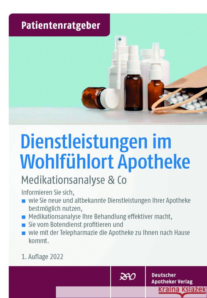 Dienstleistungen im Wohlfühlort Apotheke Raulf, Monika 9783769278477 Deutscher Apotheker Verlag - książka