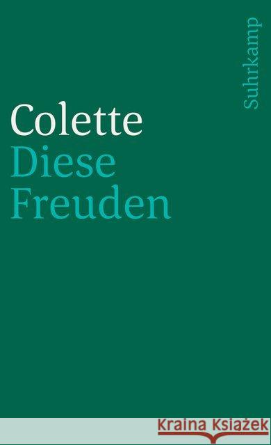 Diese Freuden Colette 9783518386545 Suhrkamp - książka