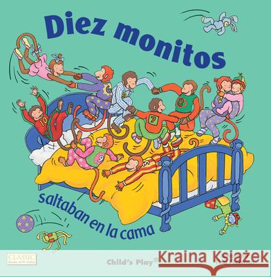 Diez Monitos Saltaban en la cama Tina Freeman 9781846439636 Child's Play International Ltd - książka