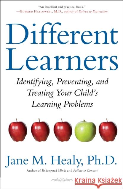 Different Learners: Identifying, Preventing, and Treating Your Child's Learning Problems Jane M. Healy 9781416556428 Simon & Schuster - książka