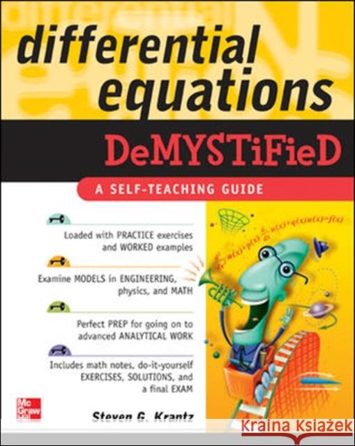 Differential Equations Demystified Steven Krantz 9780071440257  - książka