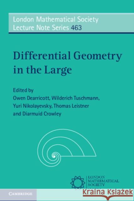 Differential Geometry in the Large  9781108812818 Cambridge University Press - książka