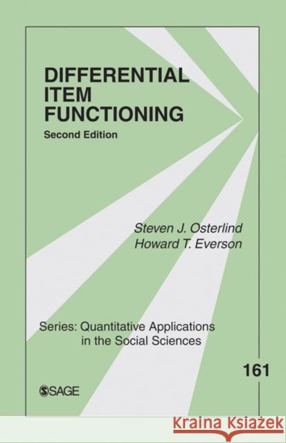 Differential Item Functioning Steven J. Osterlind 9781412954945 Sage Publications (CA) - książka