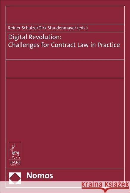 Digital Revolution: Challenges for Contract Law in Practice  9783848729562 Hart Publishing - książka