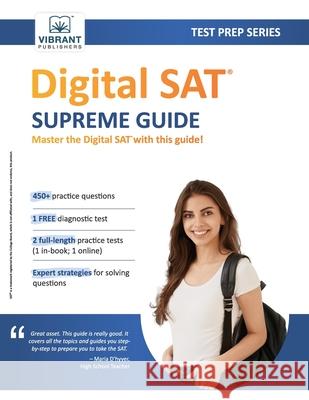 Digital SAT Supreme Guide Vibrant Publishers 9781636512365 Vibrant Publishers - książka
