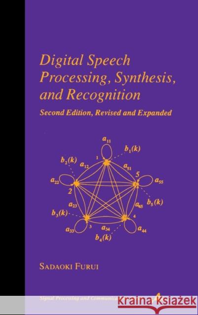 Digital Speech Processing: Synthesis, and Recognition, Second Edition, Furui, Sadaoki 9780824704520 CRC - książka