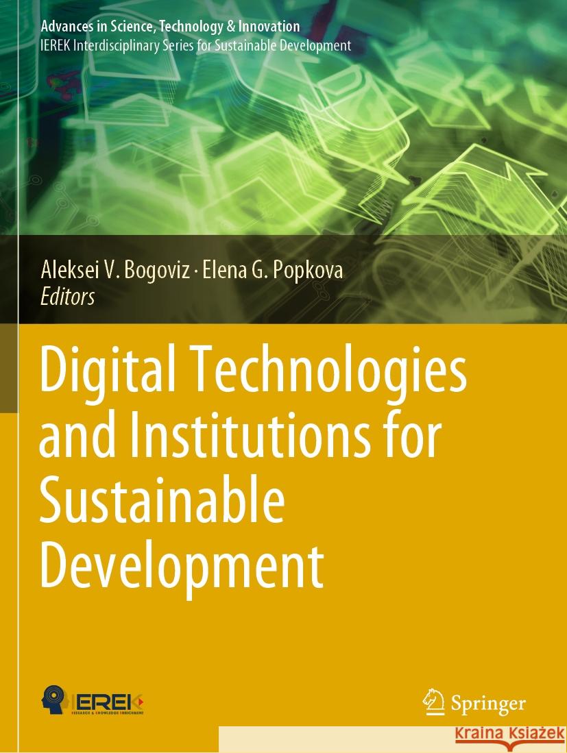 Digital Technologies and Institutions for Sustainable Development  9783031042911 Springer International Publishing - książka