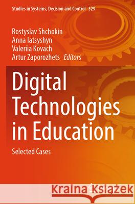 Digital Technologies in Education  9783031574245 Springer Nature Switzerland - książka
