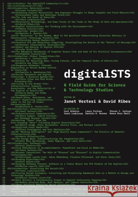 Digitalsts: A Field Guide for Science & Technology Studies Janet Vertesi David Ribes 9780691187075 Princeton University Press - książka
