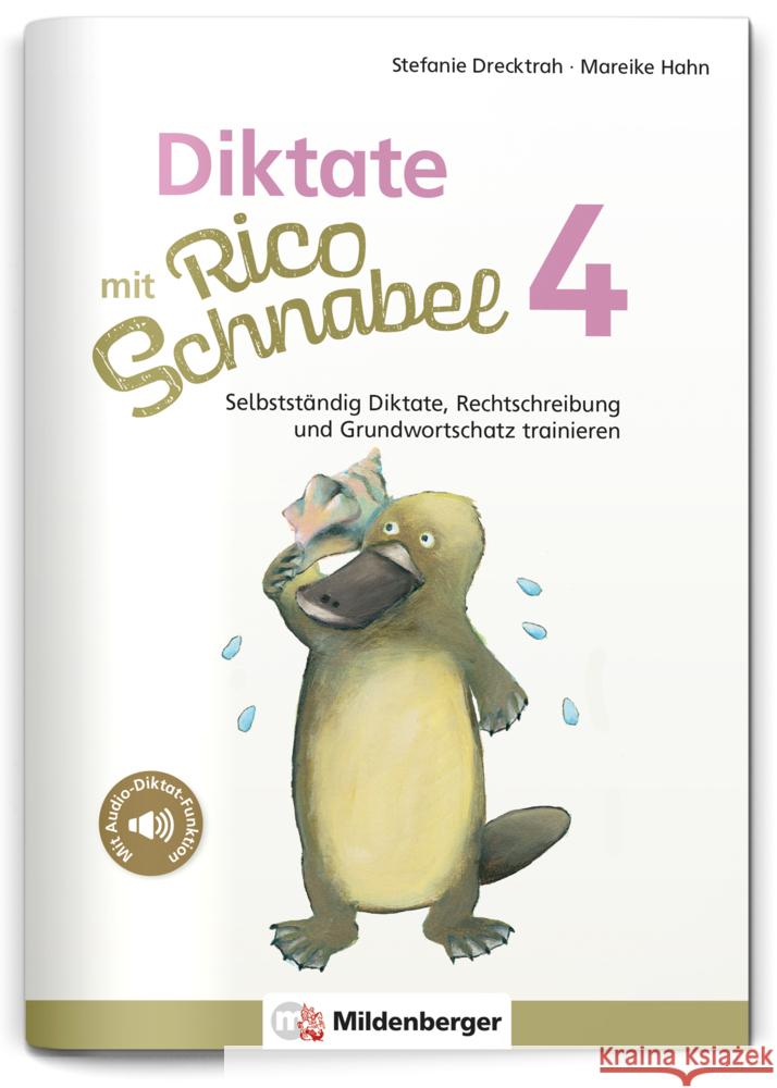 Diktate mit Rico Schnabel, Klasse 4 Drecktrah, Stefanie, Hahn, Mareike 9783619420421 Mildenberger - książka