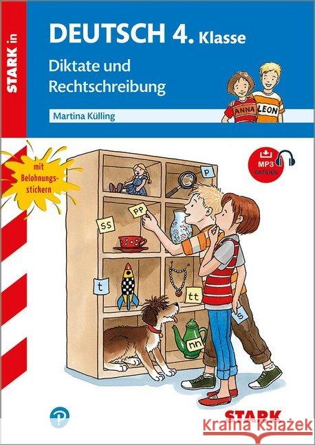 Diktate und Rechtschreibung, 4. Klasse, m. MP3-CD Külling, Martina 9783866689336 Stark - książka