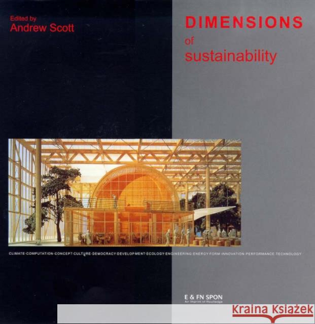 Dimensions of Sustainability Andrew Scott 9780419236207 E & FN Spon - książka