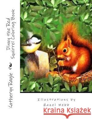 Dinky the Red Squirrel Coloring Book Katheryn Ragle Hazel Webb 9781492224266 Createspace - książka