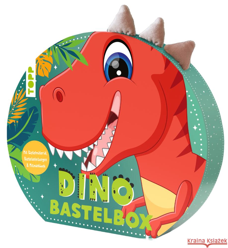 Dino-Bastelbox. Mit Anleitungen, Bastelmaterial und Mitmachbuch Pypke, Susanne 4007742185091 Frech - książka