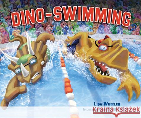 Dino-Swimming Lisa Wheeler Barry Gott 9781467702140 Carolrhoda Books - książka