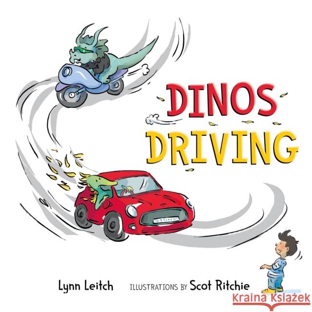 Dinos Driving Lynn Leitch Scot Ritchie 9781772782950 Pajama Press - książka