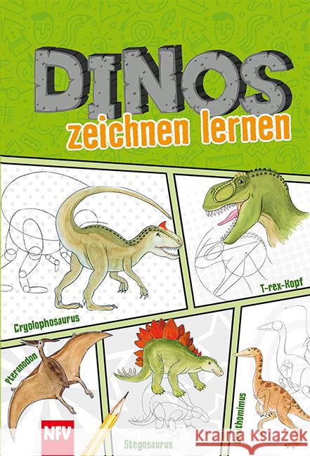 Dinos zeichnen lernen  9783849428013 Neuer Favorit Verlag - książka